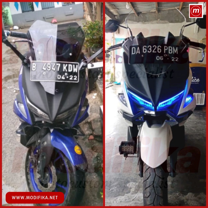 Puki / Windshield Tameng Topeng Model XMAX PNP YAMAHA AEROX 155 Kekinian Terlaris