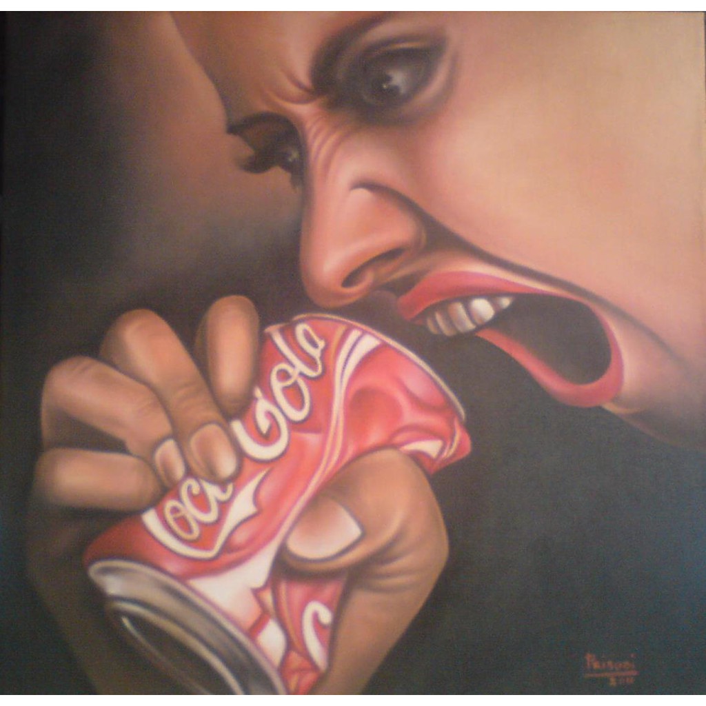 

Lukisan GEMAS deh media cat minyak di kanvas, 95 x 95 cm