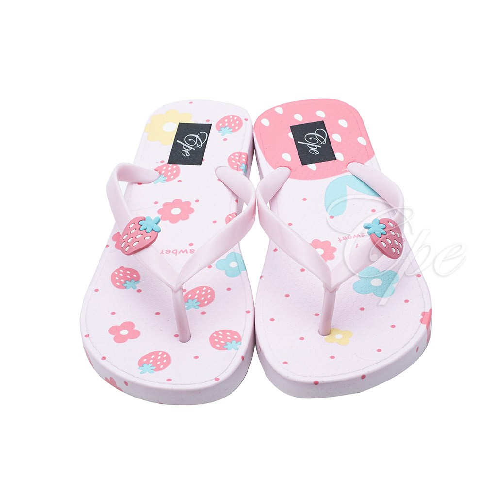 CPE SLPJ STRAWBERRY  Sandal Jepit Slop Slip On Teplek Wanita Sandal Cewek-1