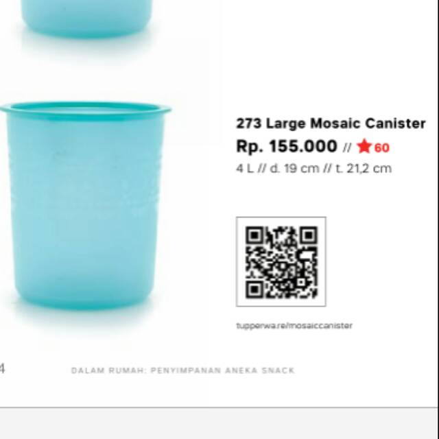 Large mosaic canister