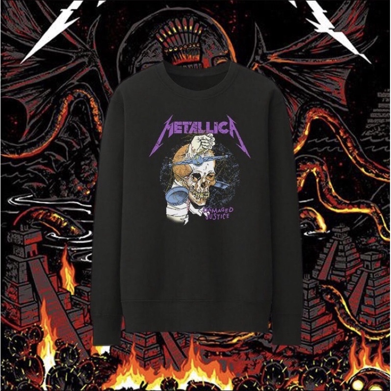 Crewneck dan Hoodie H&M Metallica keren dan terbaru harga murah