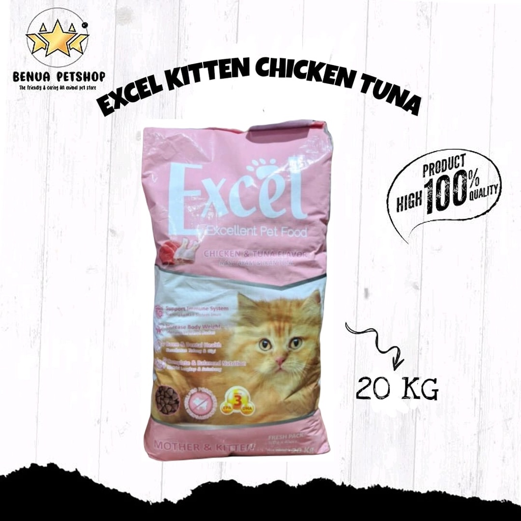 Makanan Kucing kering Murah Premium EXCEL 20kg All varian ( EKSPEDISI )