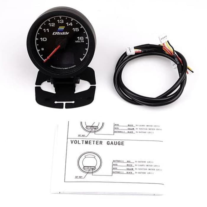 INDIKATOR MOBIL RACING JDM VOLT GREDDY VOLT METER CAR GAUGE