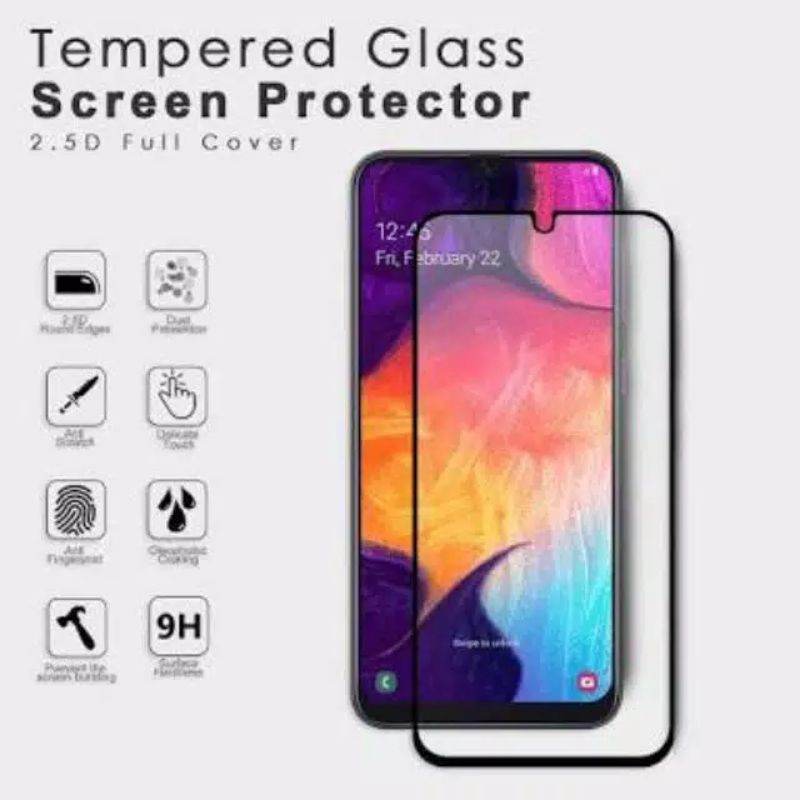 Tempered Glass Samsung  A70 Full Cover Protector Premium Glass