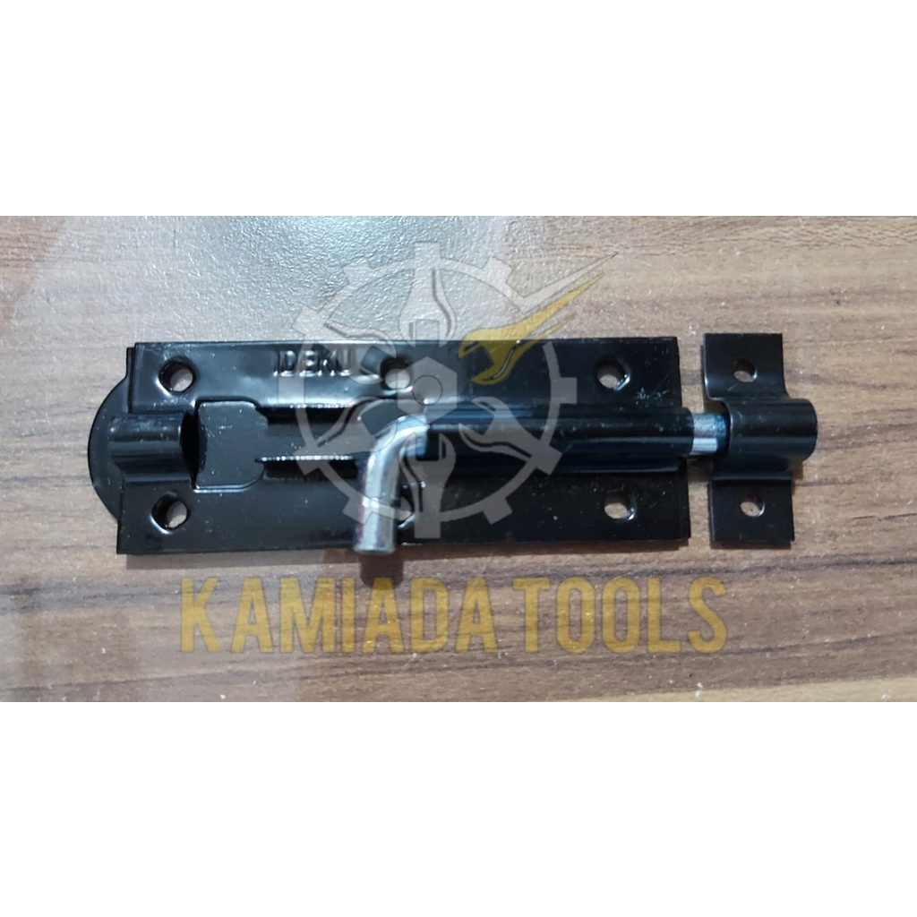 Grendel Pintu 4" Hitam / Gerendel Gembok / Kunci Grendel