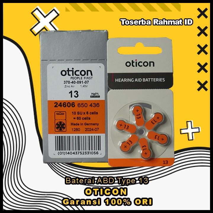 Terbaru Baterai Alat Bantu Mendengar Abd Merek Oticon Type 13