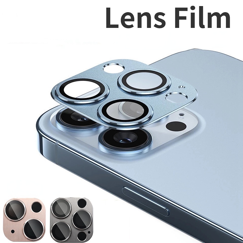Pelindung Lensa Kamera Belakang All-in-One Anti Gores Bahan Metal Untuk  13 / 13mini / 13Pro / 13ProMax