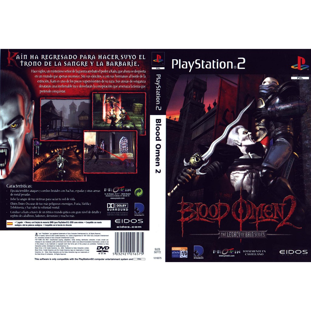 Kaset PS2 Game Blood Omen 2 - Legacy of Kain