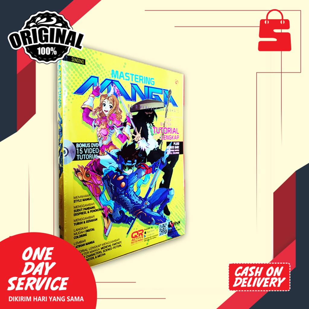 BUKU BELAJAR MENGGAMBAR: MASTERING MANGA - TUTORIAL LENGKAP