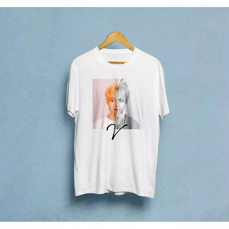 Kaos T-shirt Kim Taehyung V answer foto