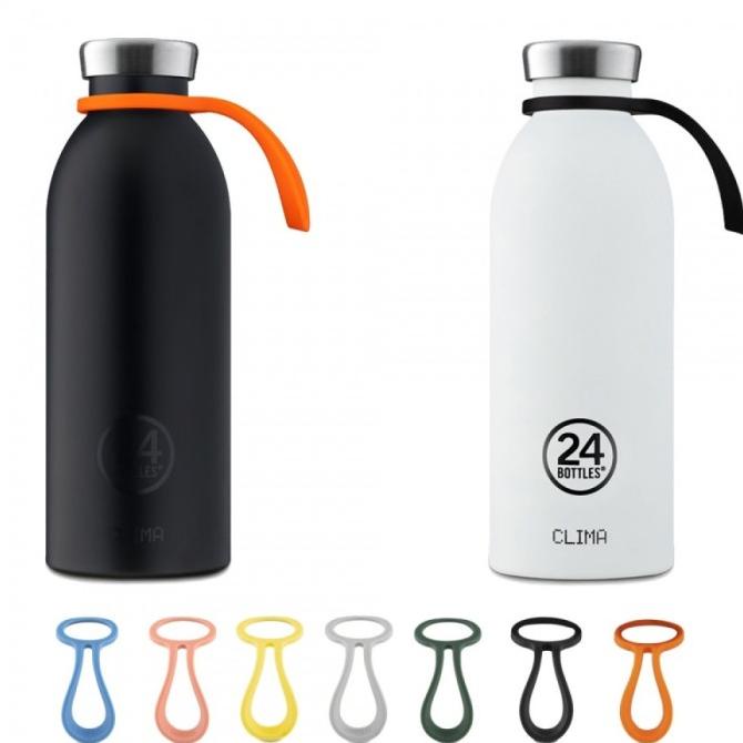 24Bottles Bottle Tie Black Gantungan strap botol