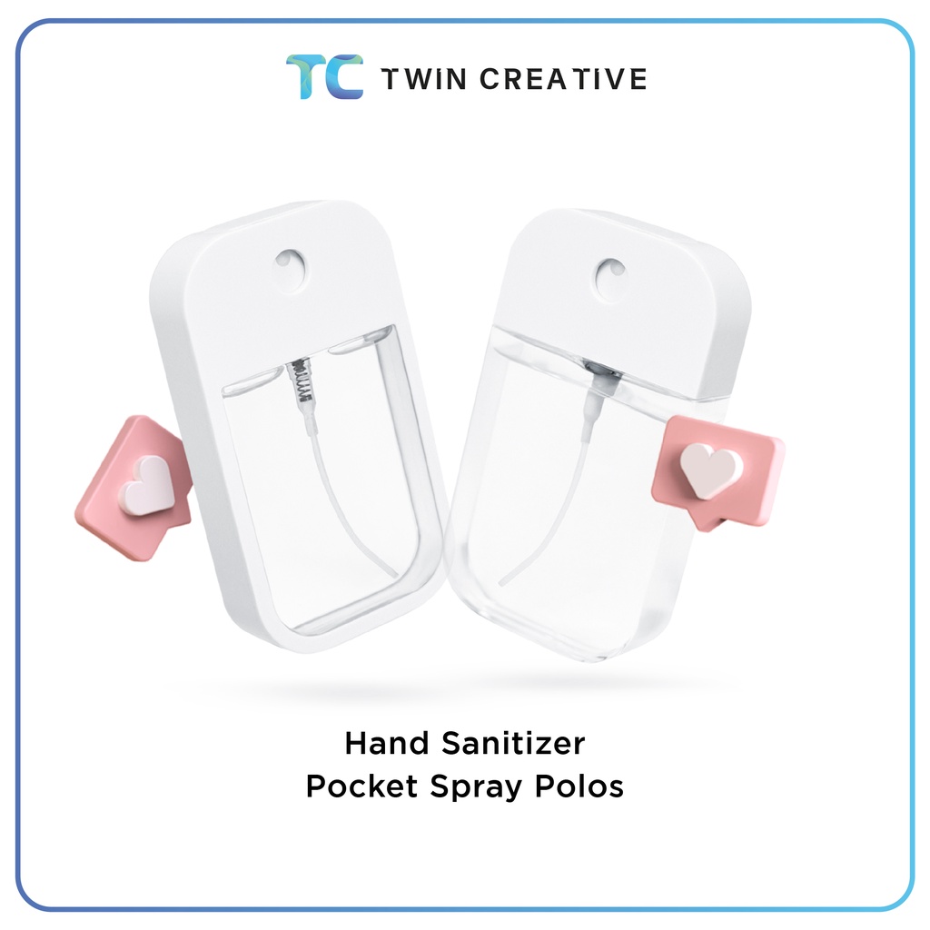 Botol Hand Sanitizer Pocket Spray Refillable Polos ( Tanpa Isi )