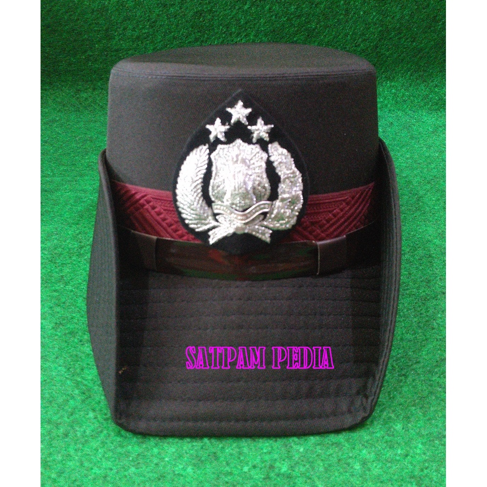 Topi Pet PDU Polwan Bintara - Topi Pet Polwan PDU Bintara