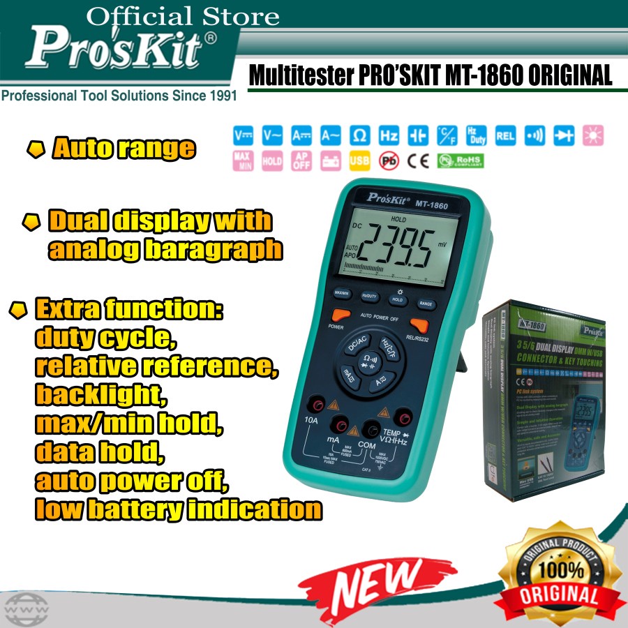 Pro'sKit - Multitester Mt-1860 Original
