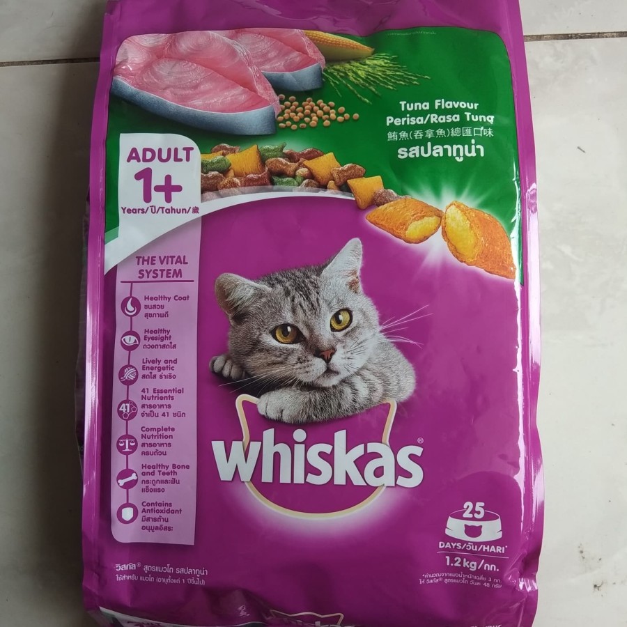 whiskas dry Adult 1,2 kg Freshpack makanan kucing 1,2kg