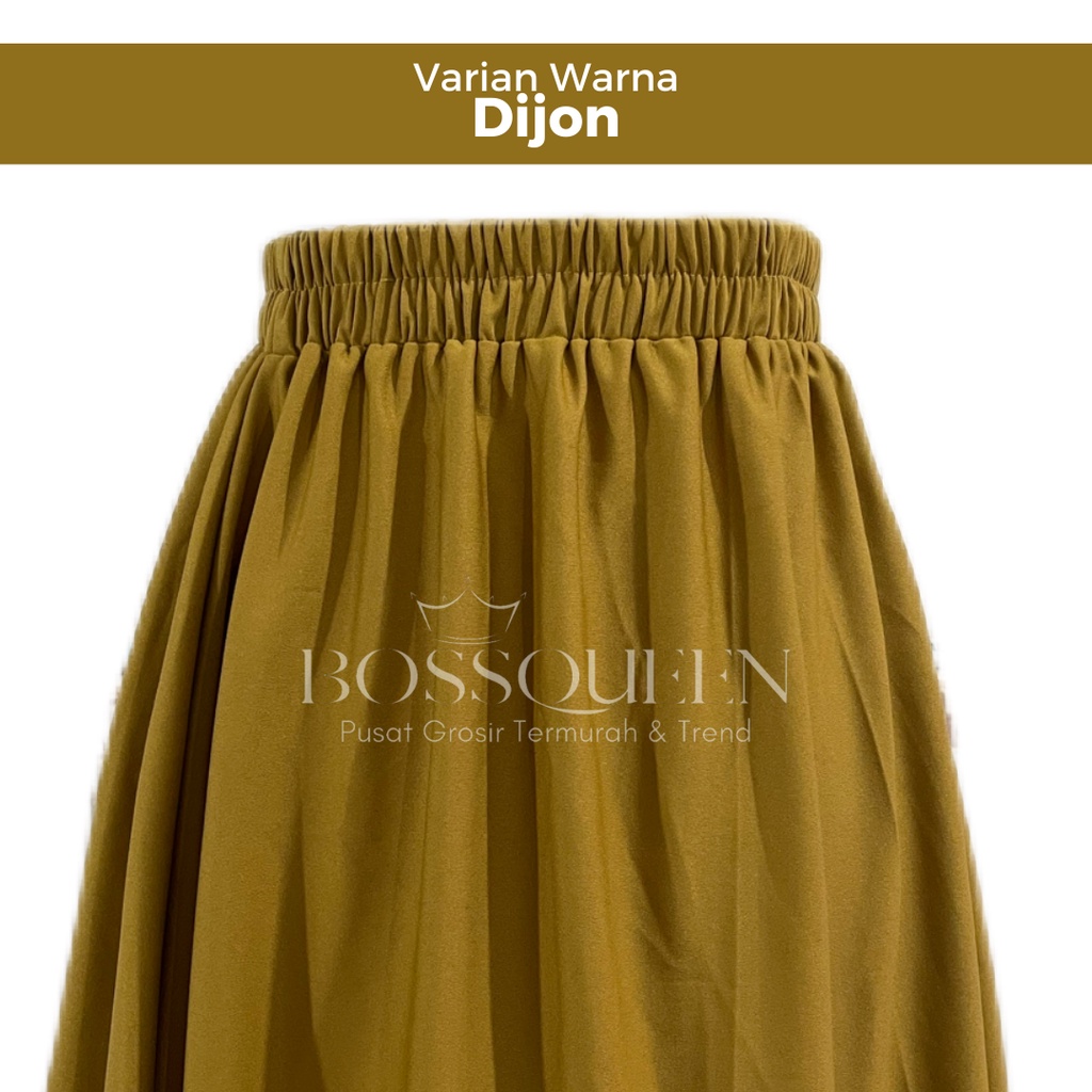 ROK KERJA WANITA POLOS BASIC PREMIUM 100%HYGET SUPER /ROK POLOS GRADE A/ROK POLOS MAYUNG-DIJON