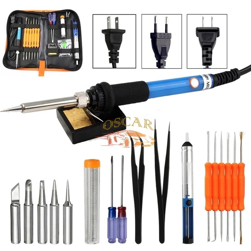 Solder Listrik 60 Watt Murah Paket Penyedot Penghisap Timah Set Kit Lengkap Komplit Station 220v