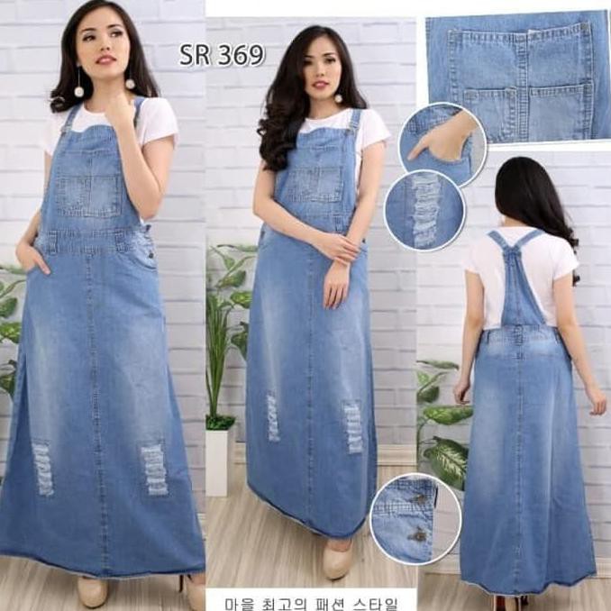 Terbaru Baju Jumper Maxi Dress Rok Kodok Panjang Jeans Levis Ripped Sobek Biru