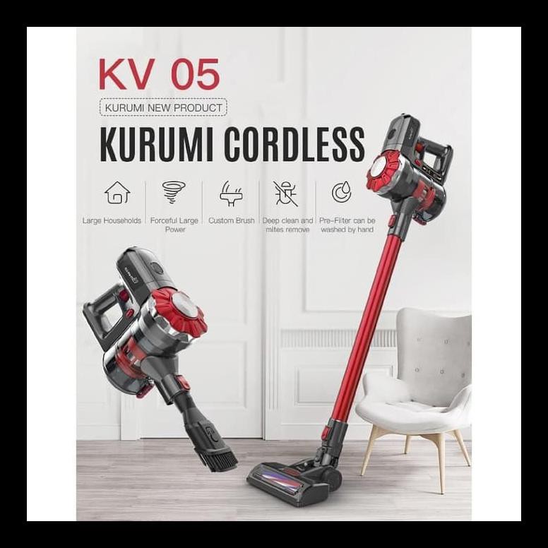 STOK BARU KURUMI KV 05 CORDLESS STICK VACUUM CLEANER VACUM CLEANERS TERLARIS DAN MURAH