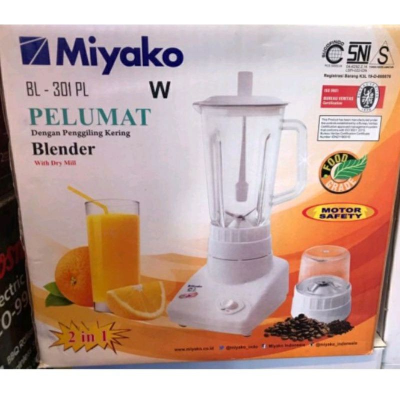 Blender Miyako Plastik 2in1 1liter BL 101PL dan BL 301 PL