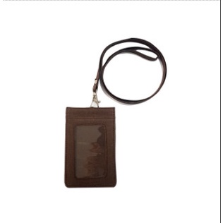 

Sale!!! Lanyard Id Card Holder Name Tag Kanvas Tebal Banyak Slot Cokelat Diskon