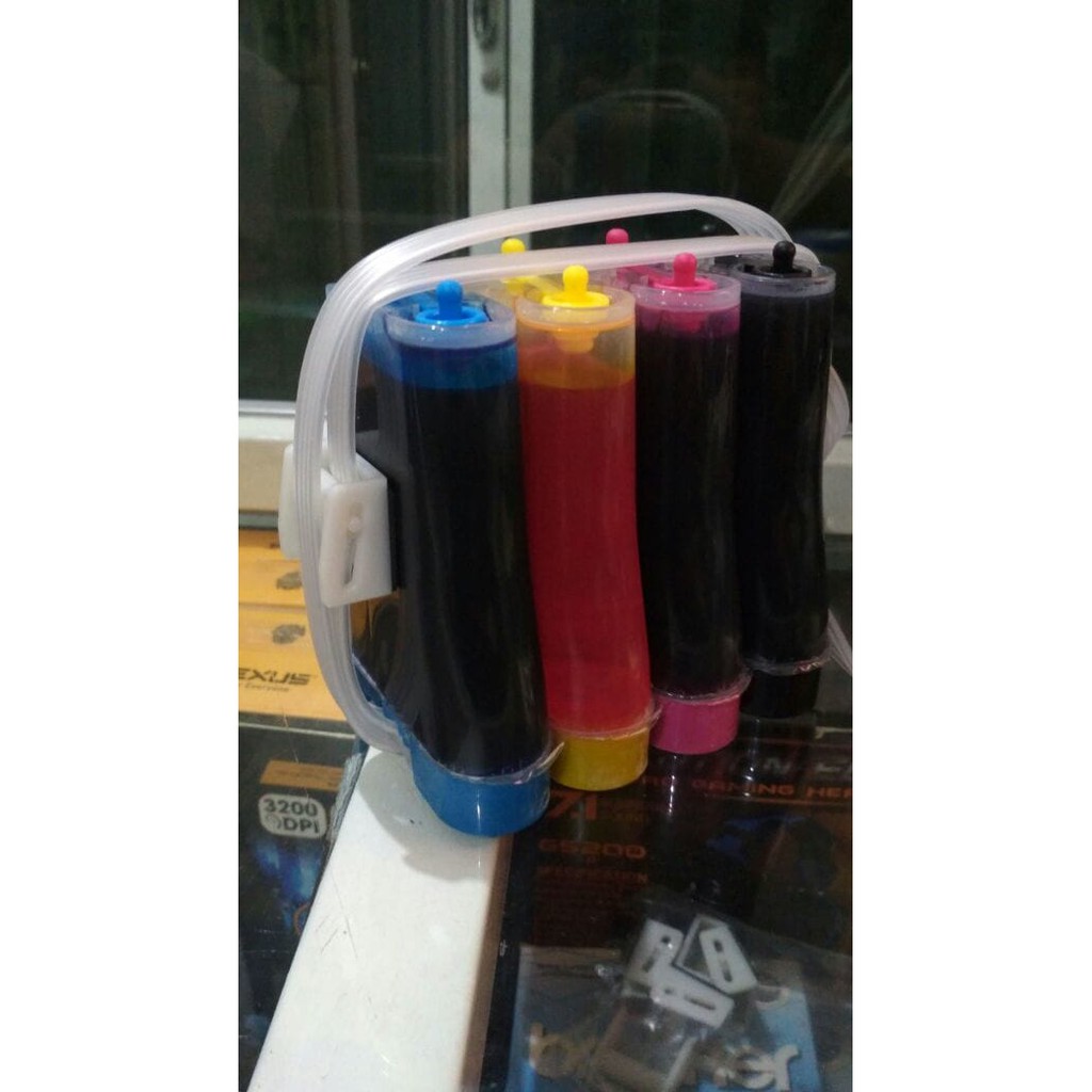 Tabung infus Printer Canon plus tinta 4 warna import