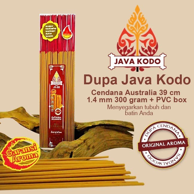 Dupa/Hio Wangi Harum Java Kodo Cendana Australia 39 cm 300 gram + PVC