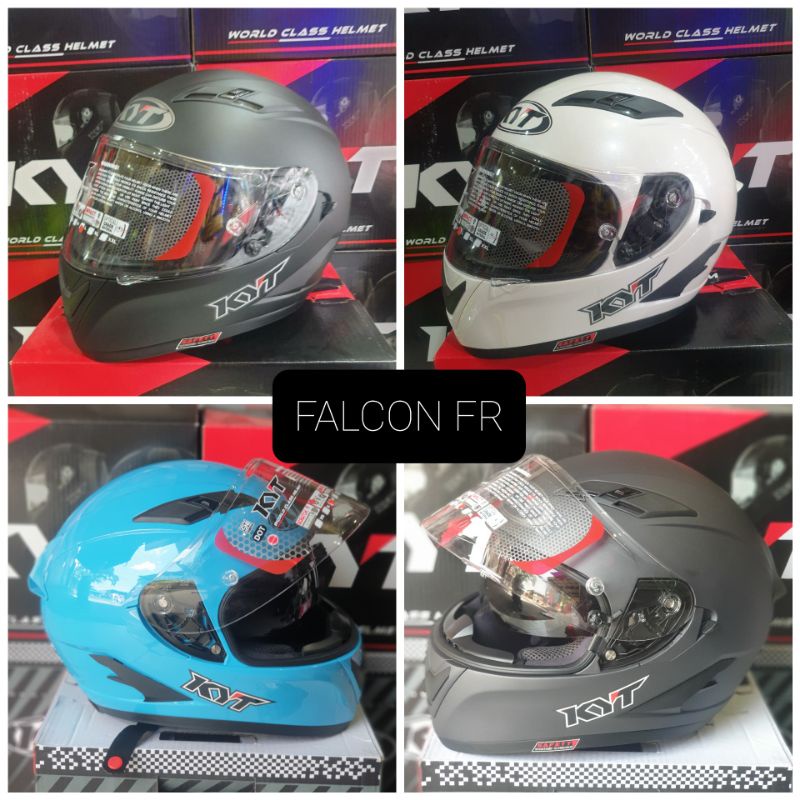 KYT HELM FALCON FR SOLID ( ONGKIR 2KG TANPA DUS )
