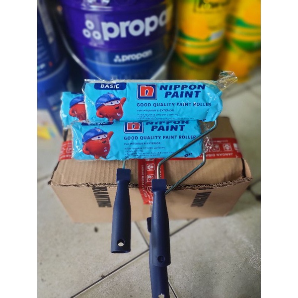 

tyvf KUAS ROLL BESAR CAT TEMBOK / PAINT ROLLER BIRU / KUAS ROLL BIRU ( 9 INC ) / NIPPON PAINT