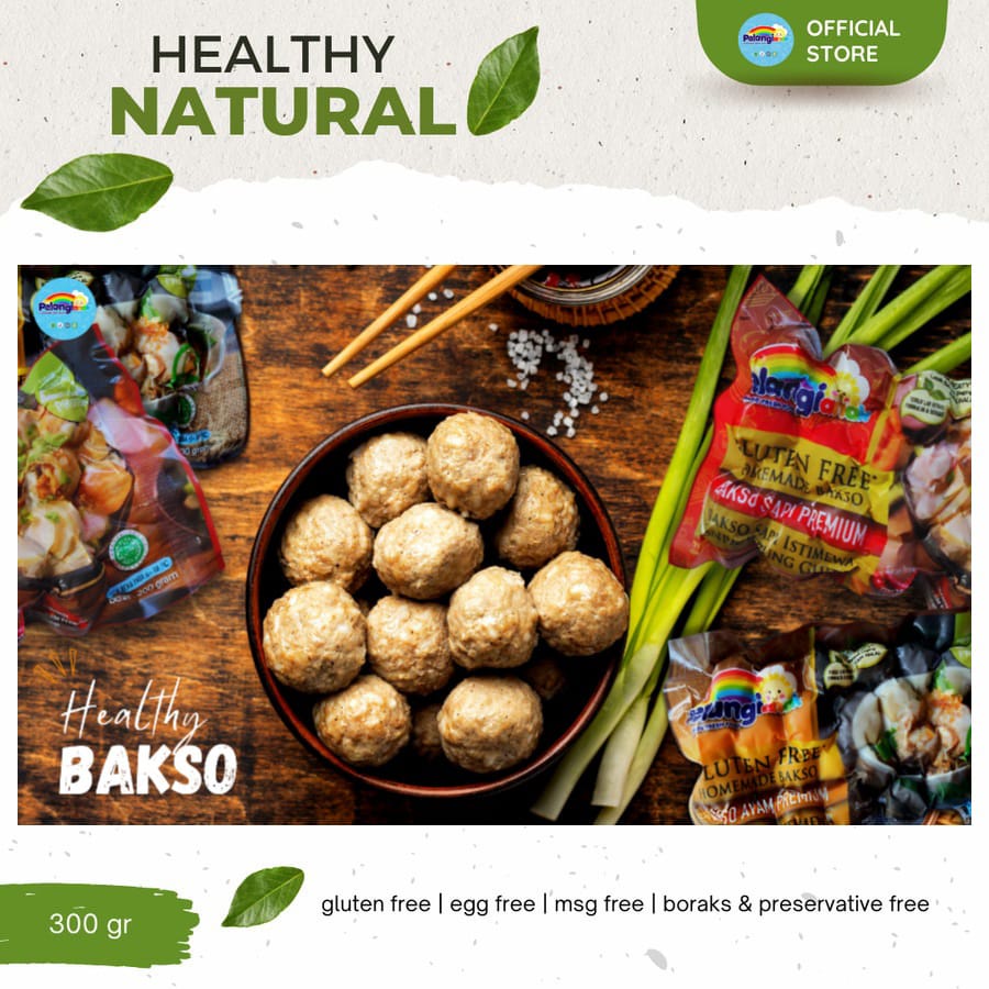

Pelangi Anak Frozen Bakso Homemade Premium Gluten Free Halal Natural Non Msg dan Non Pengawet