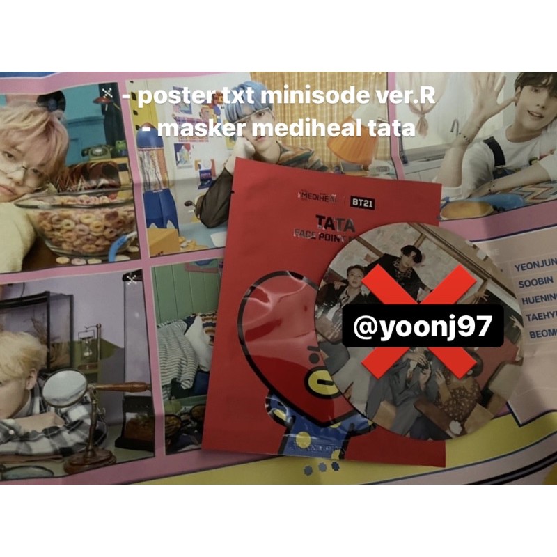 POSTER MASKER BTS TXT OFFICIAL