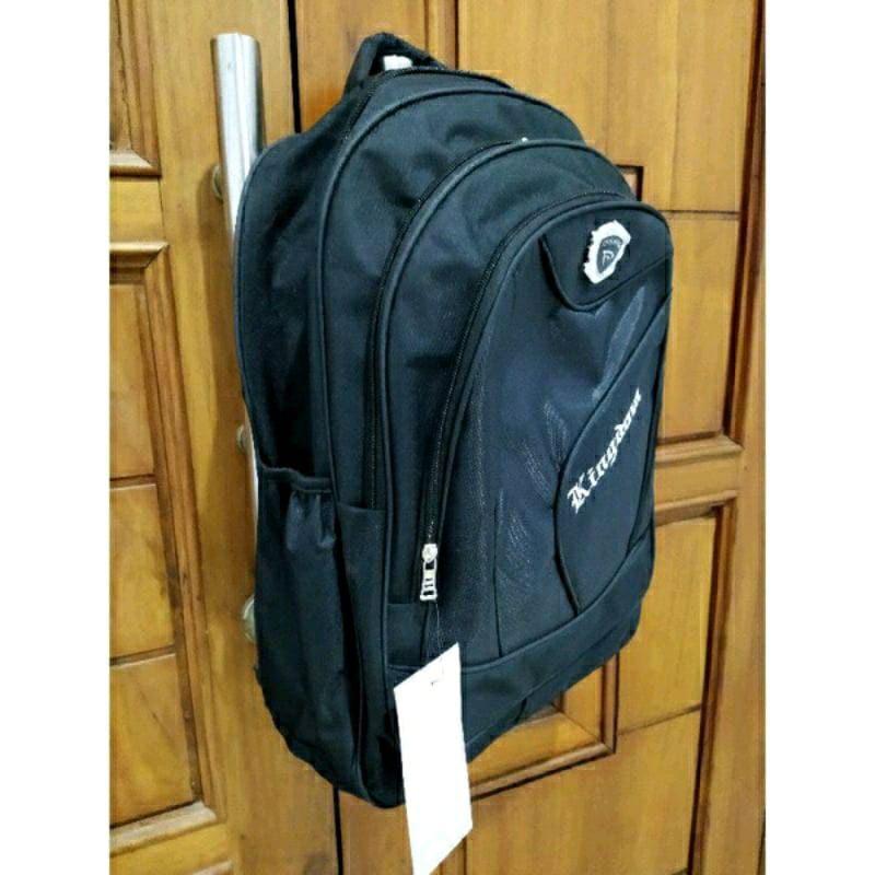 Tas Ransel Sekolah SD SMP SMA Laki Laki Perempuan Backpack Hitam Kerja Kuliah