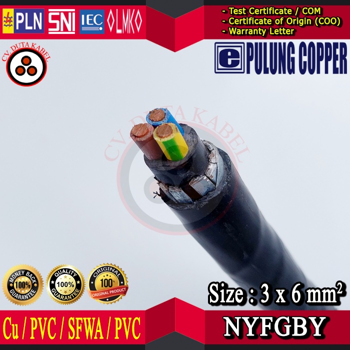 Kabel NYFGBY 3x6 mm2 PULUNG /3 x 6 mm2/3x6mm2/3x6 mm/3x6mm/3 x 6 mm