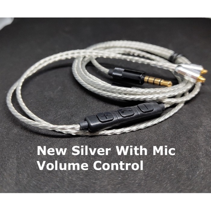 Smooth Sound New Upgrade Silver Plated MMCX Cable Replacement