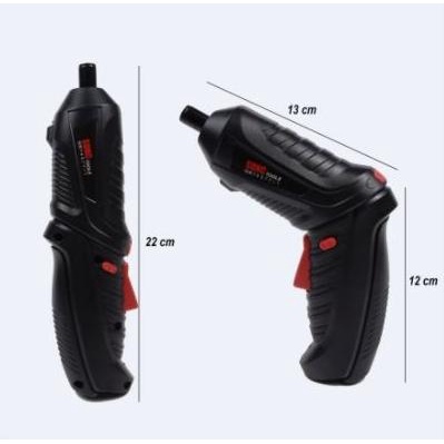 SUNC 3.6 CORDLESS SCREWDRIVER bor USB obeng listrik tanpa kabel kayu b timur74 Kualitas Baik