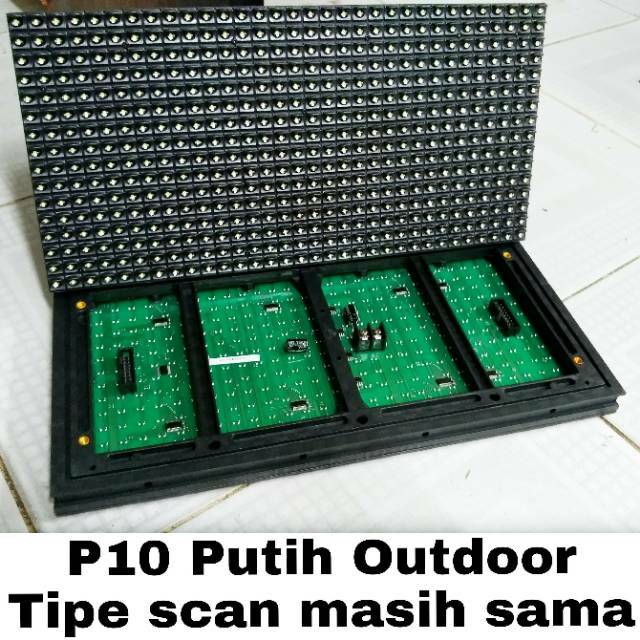 P10 Putih DIP Outdoor