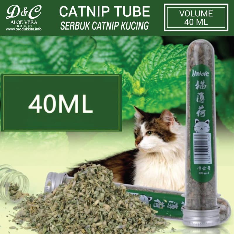 Catnip Natural Organik Untuk Kucing Kemasan Tube 40ML