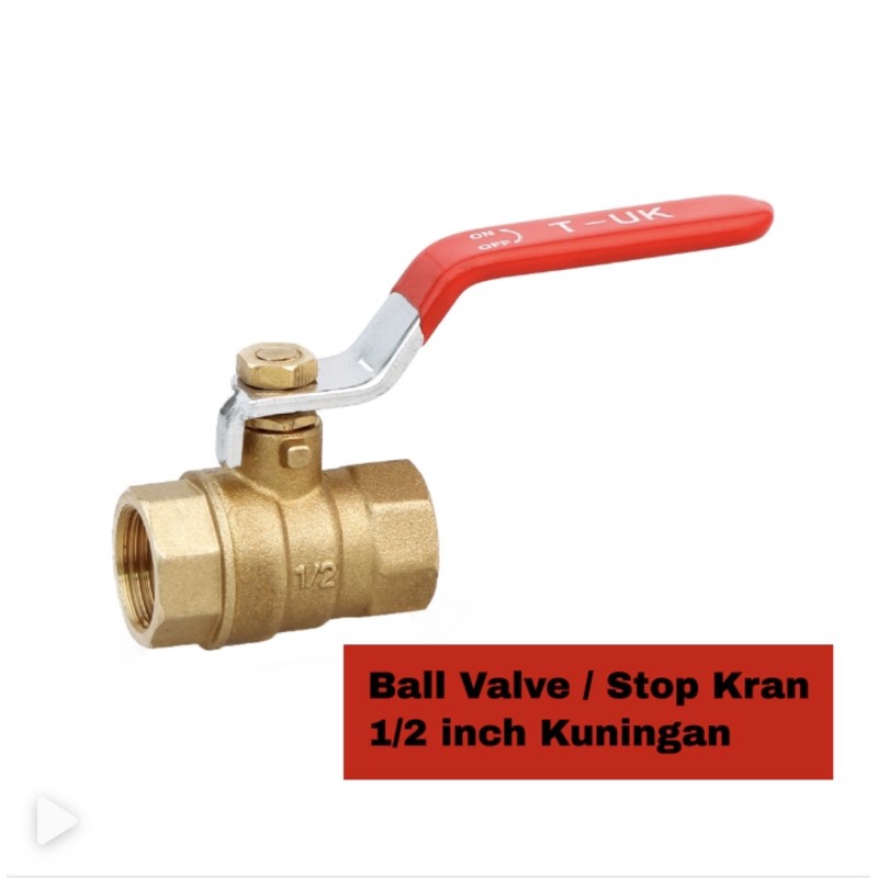 Ball valve Kuningan 1/2 Inch - Stop Kran Stopkran 1/2&quot; Move