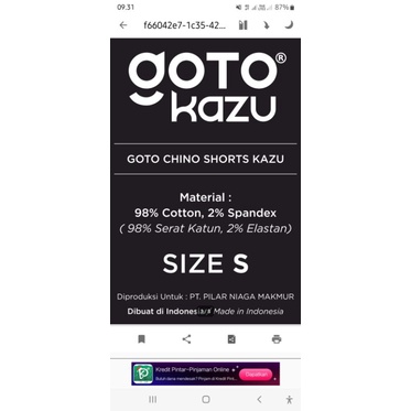 

label baju goto kazu