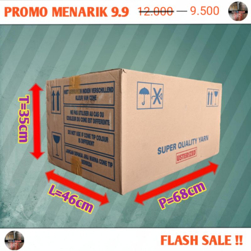 

KARDUS/KARDUS PACKING/KARDUS SERBAGUNA UKURAN 68×46×35CM