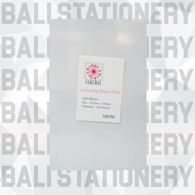

Ready Stock] Plastik Laminating F4 Sakurai