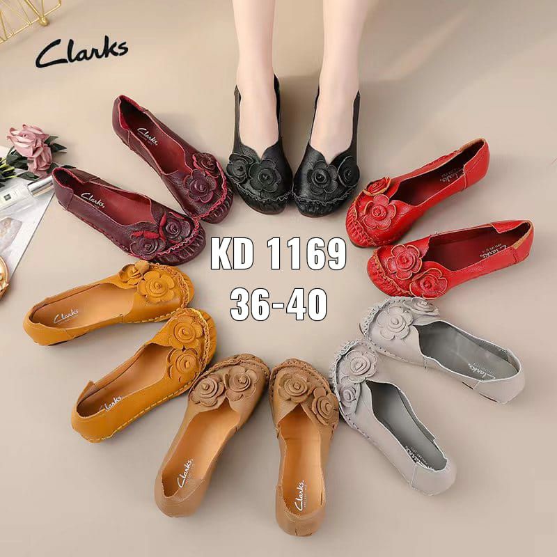 SEPATU WANITA CLARKS KD1169 SEPATU KULIT / SEPATU KANTOR / SEPATU KERJA