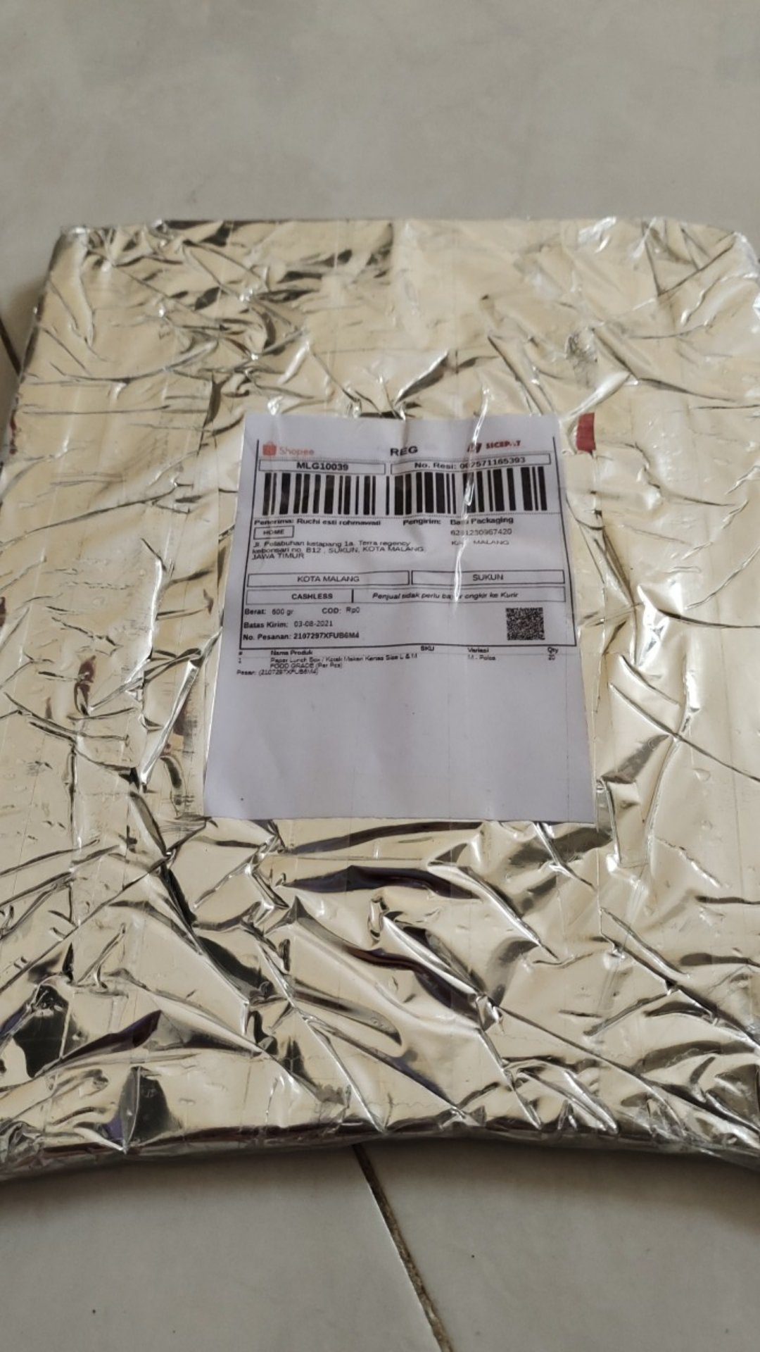 Paper Lunch Box / Kotak Makan Kertas Size L & M Food Grade (per Pcs)