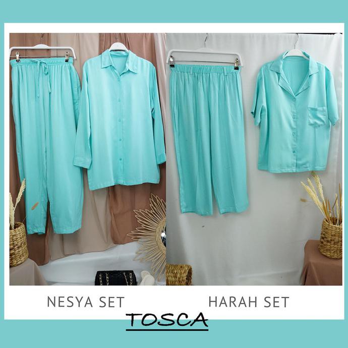 One Set Rayon Nesya Set Baju Setelan Wanita Kekinian Baju Wanita Rayon - TOSCA
