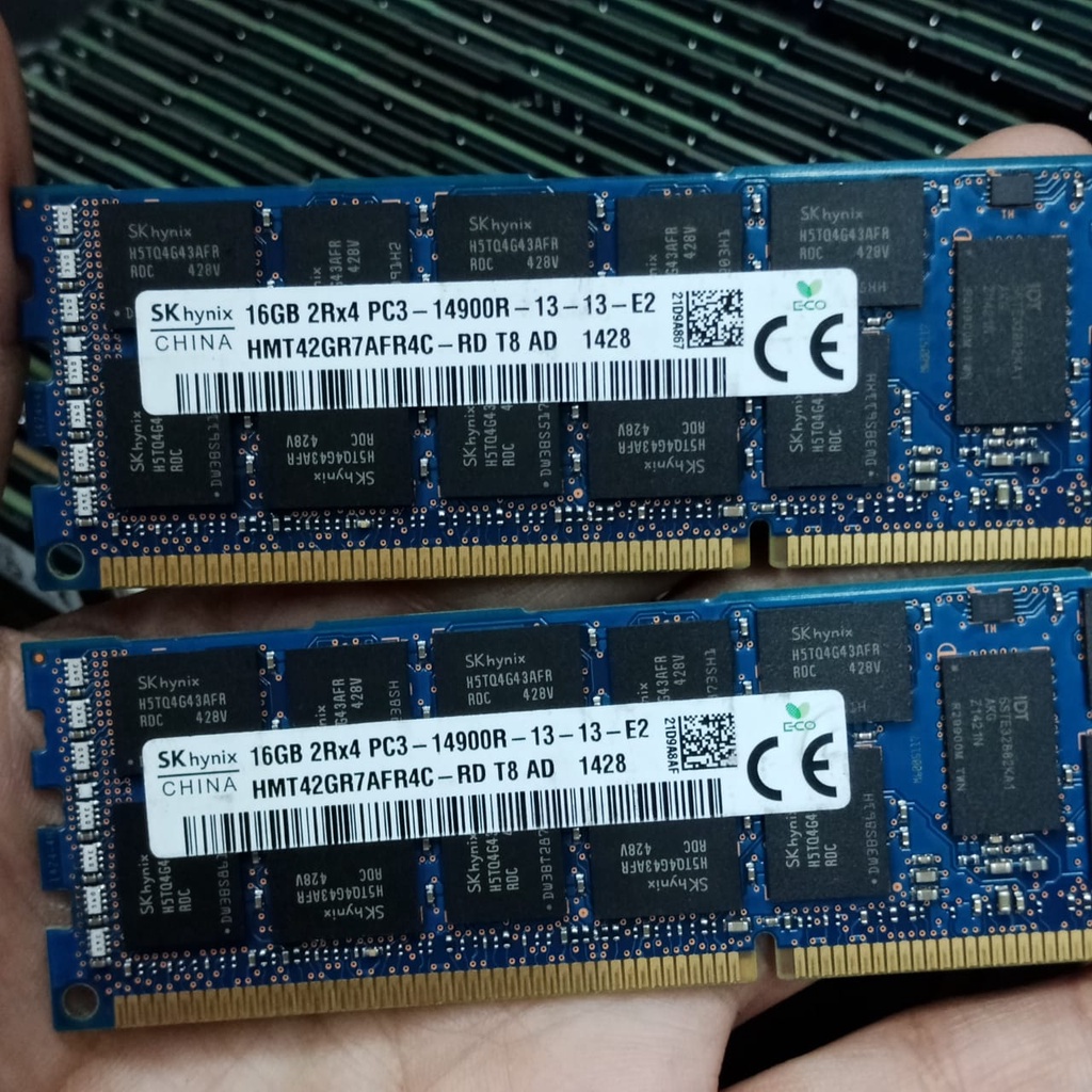 Memory RAM SERVER HP 16GB DDR3 2Rx4 PC3-14900R ECC Reg Server HPE 712383-081 KHUSUS PC SERVER