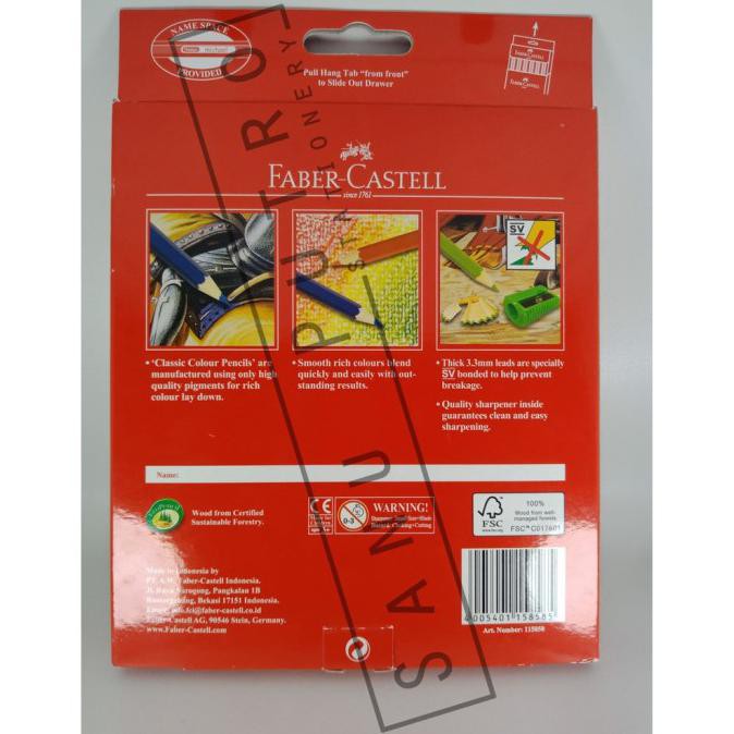 

(PERALATAN MENGGAMBAR) ABIA - PENSIL WARNA FABER CASTLE 48 CLASSIC PROMO