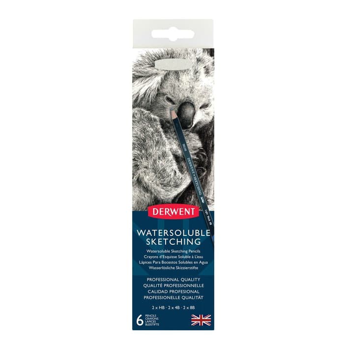 

Stok Ready Derwent Watersoluble Sketching 6 tin Berkualitas