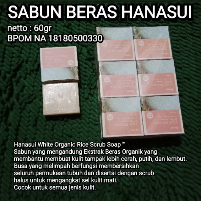 Sabun beras hanasui / sabun beras / hanasui saber