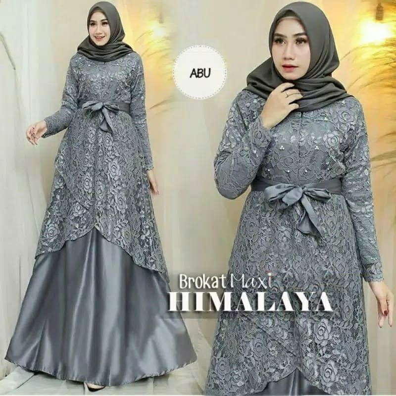 MAXY HIMALAYA PAKAIAN WANITA DRESS GAMIS BRUKAT CTHM