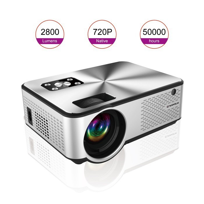 Cheerlux C9 Wifi Mini LED 720P Projector 2800 Lumens